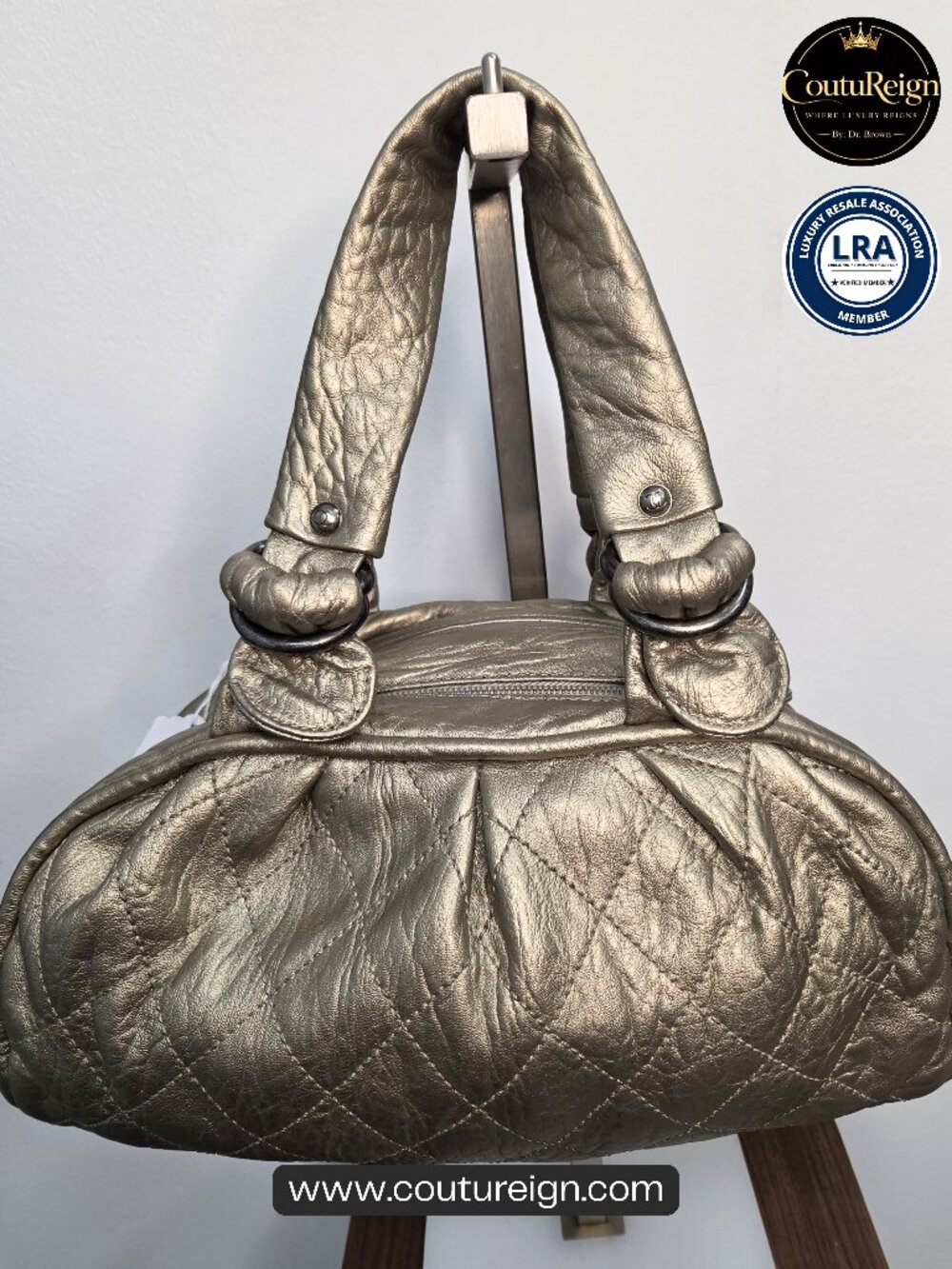 Pre-owned premium vintage Chanel Le Marais Bowler Bag